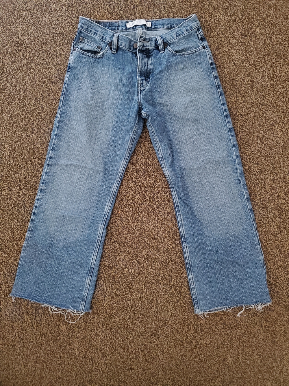 Womens Express Wide leg/baggy Low-mid Rise Lightwash Jeans